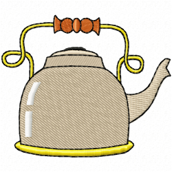 Teapots Embroidery Design 7 Teapots Embroidery Design 7